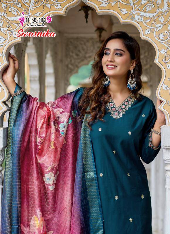 Mystic9 swarnika vol 1 Wholesale Kurti market